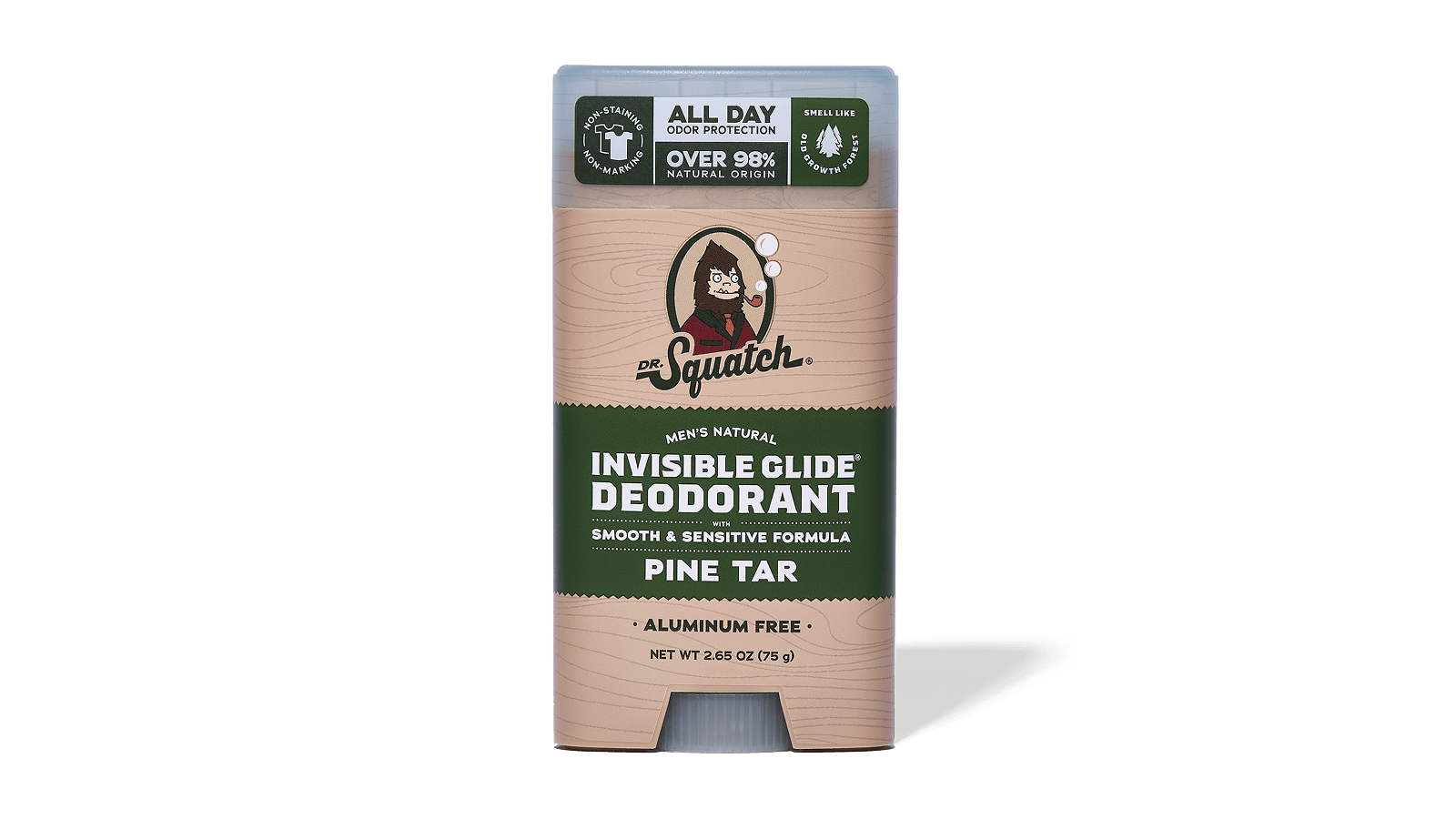 Pine Tar Invisible Glide Deodorant - Bright Fresh Carry