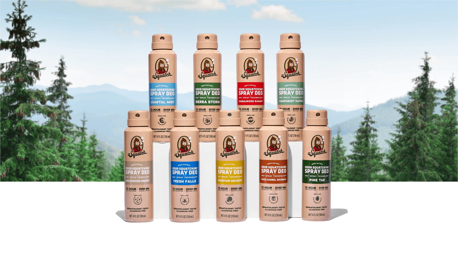 Spray Deodorant 6-Pack - Bright Outdoor Pick