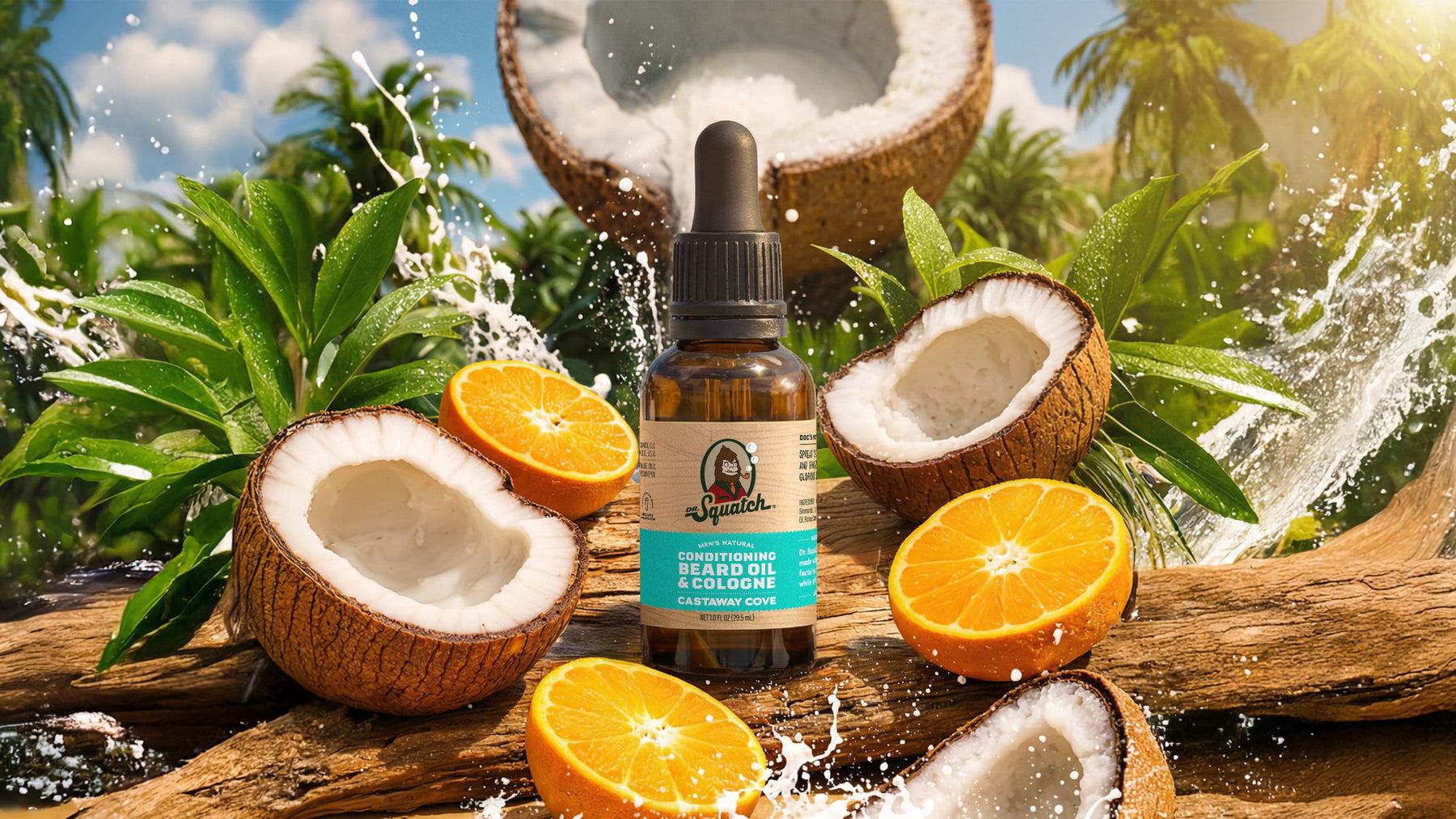 Castaway Cove Beard Oil & Cologne - Bright Evening Scent