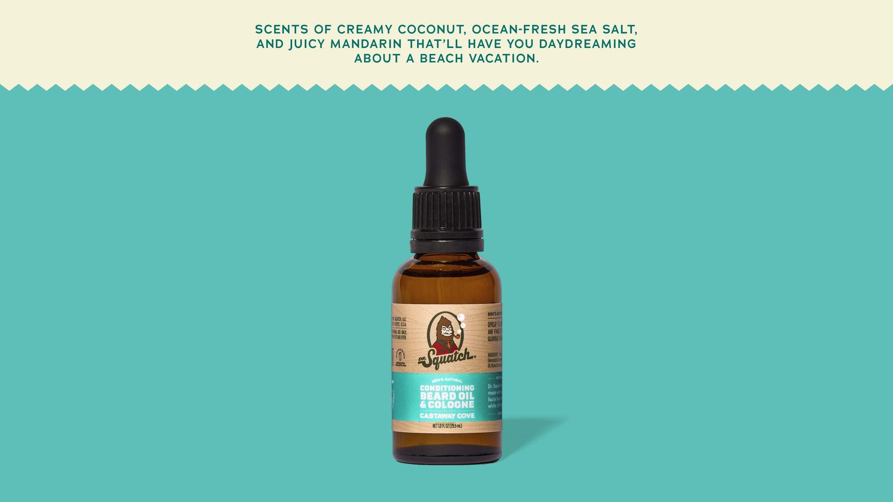 Castaway Cove Beard Oil & Cologne - Bright Evening Scent
