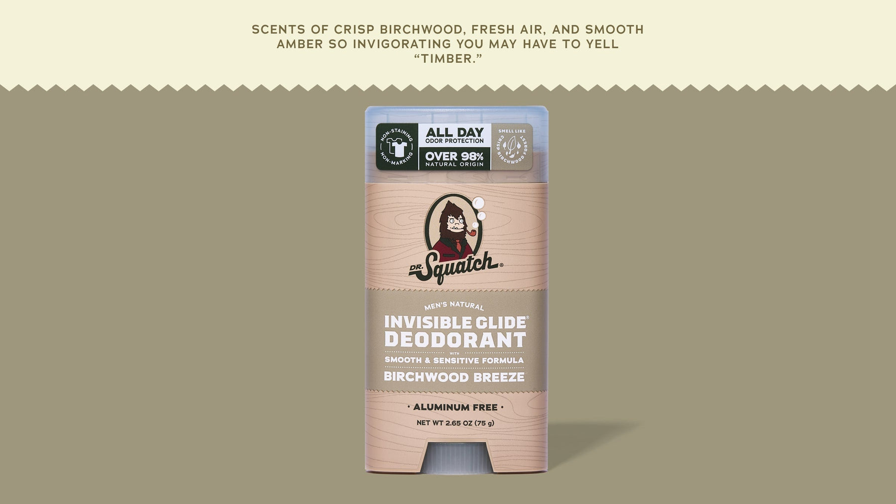 Birchwood Breeze Invisible Glide Deodorant - Smooth Clean Shield