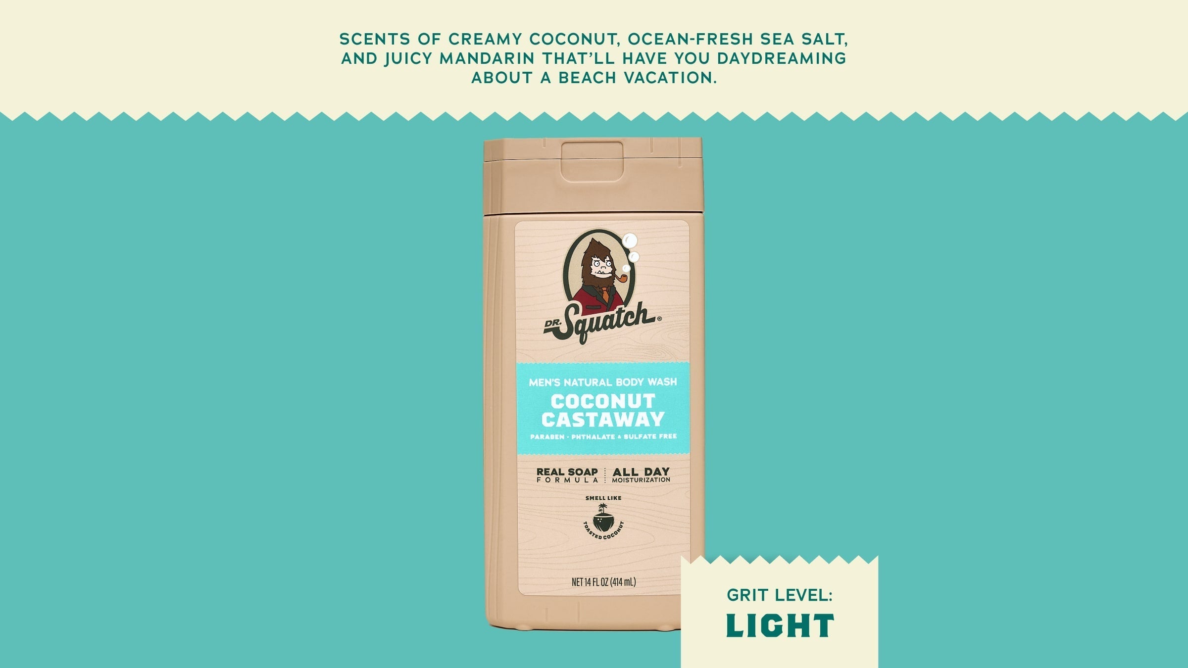 14 oz Coconut Castaway Body Wash - Simple Trail Lather