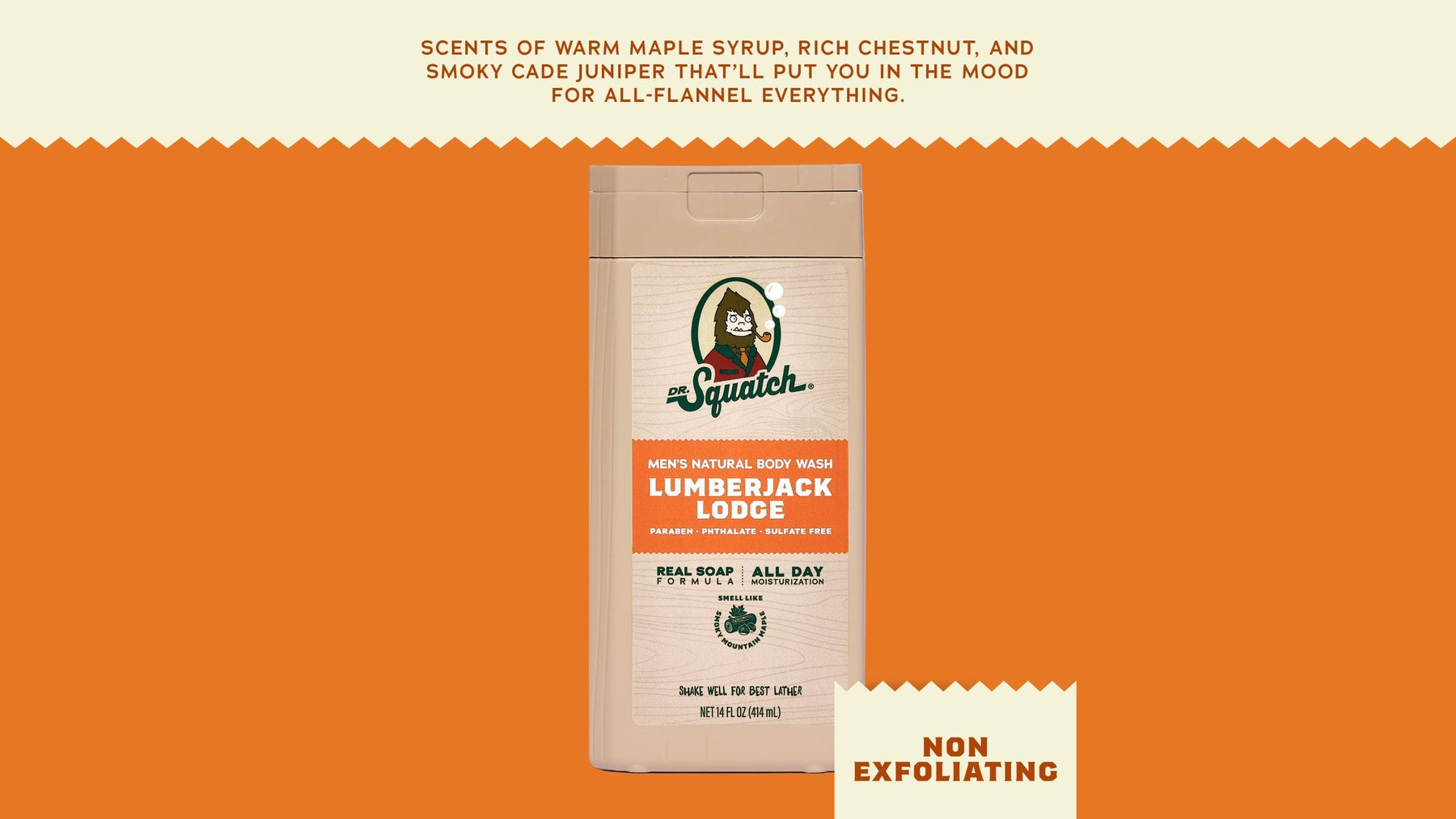 14 oz Lumberjack Lodge Body Wash - Outdoor Shower Lather