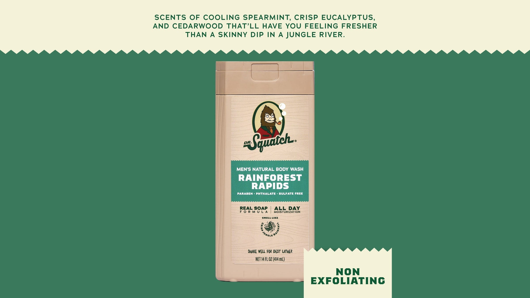 14 oz Rainforest Rapids Body Wash - Daily Shower Lather