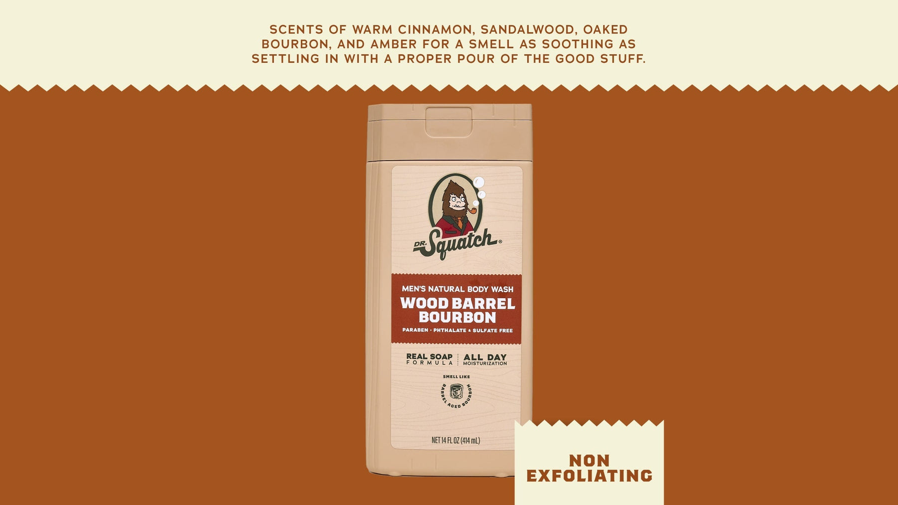 14 oz Wood Barrel Bourbon Body Wash - Smooth Ready