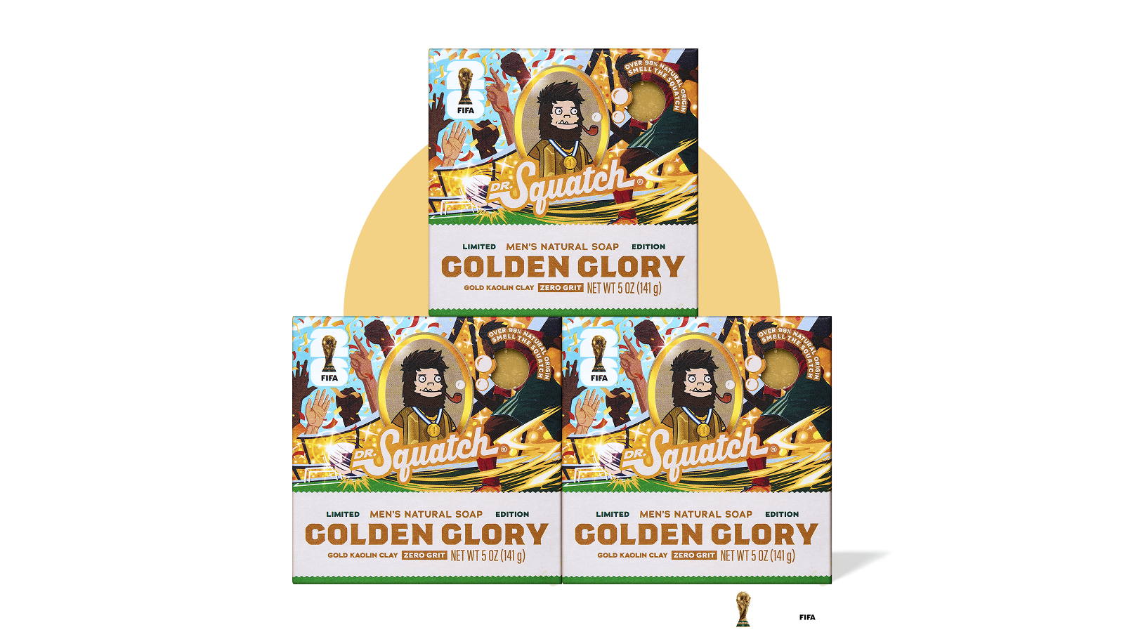 FIFA Golden Glory 3-Pack Bar Soap Bundle - Travel Hero Pack