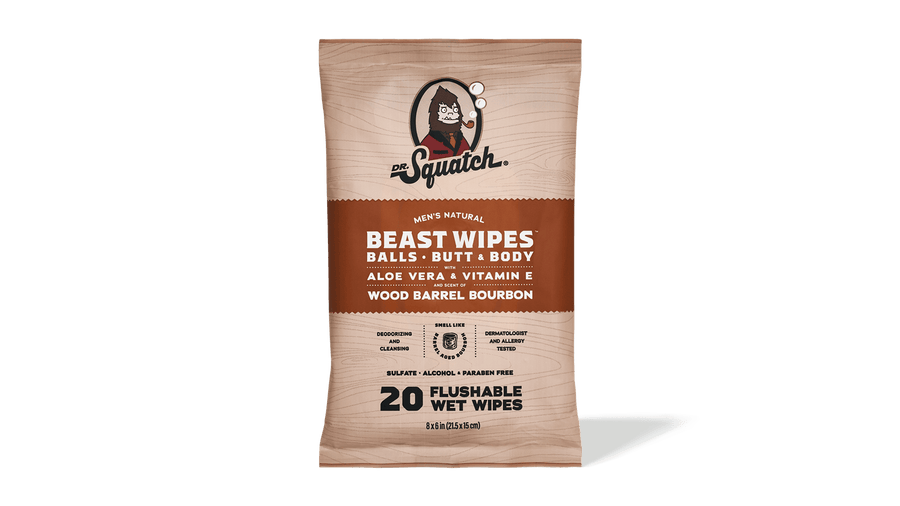 Wood Barrel Bourbon Wipes - Rich Clean